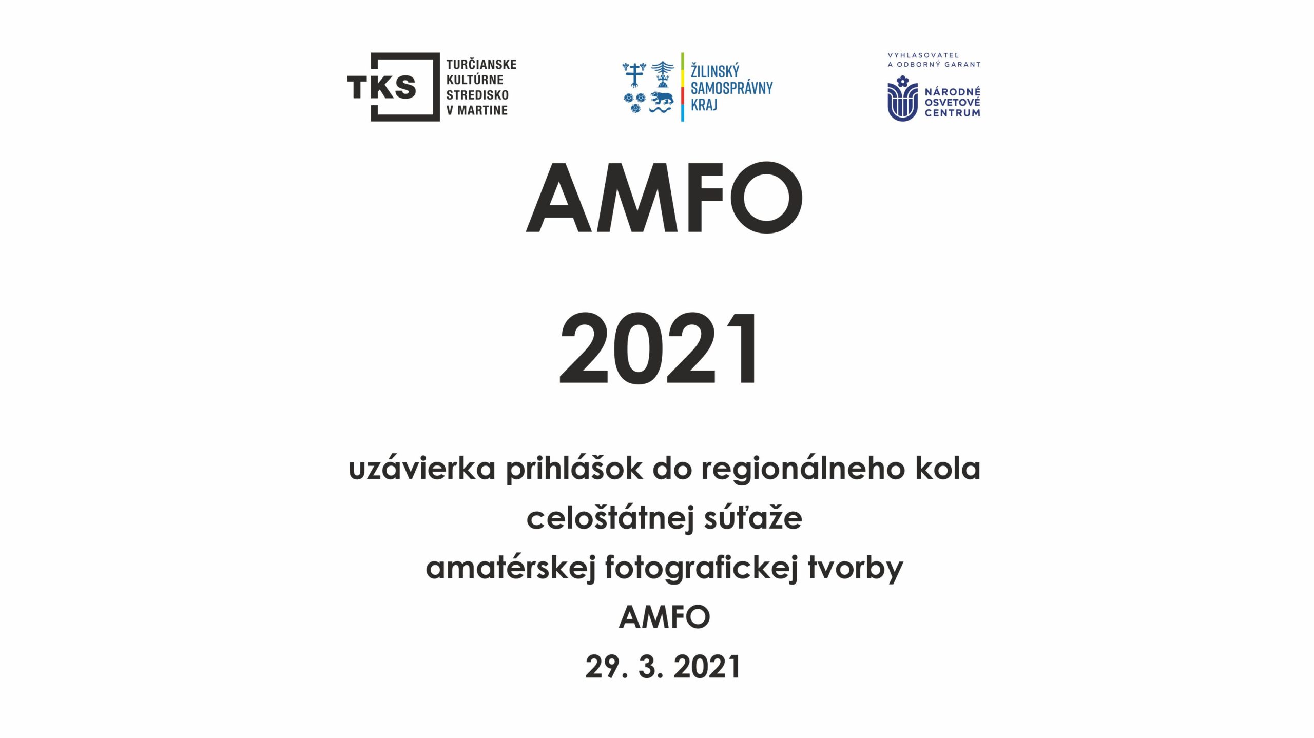 AMFO 2021 prihlásenie a propozície