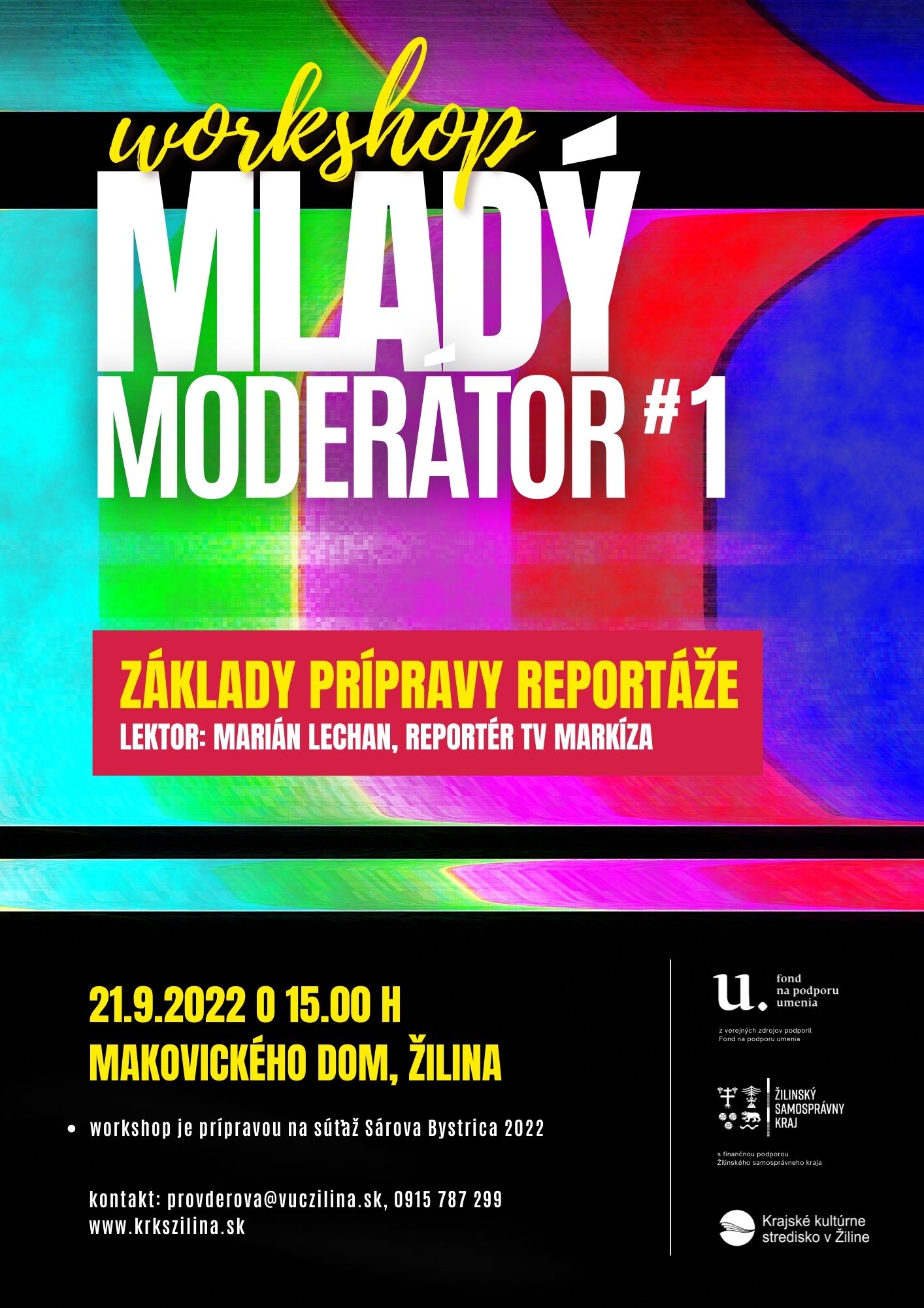 Vzdelávacie workshopy Mladý moderátor 1 a 2